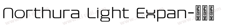 Northura Light Expan字体转换